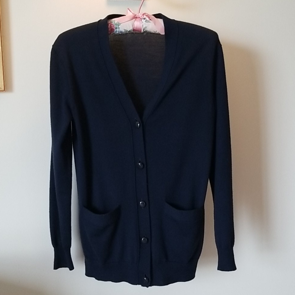 Tory Burch merino wool v neck cardigan NWOT